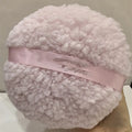 Oversized rectangular plush powder puff for makeup in white, pink, or skin colour