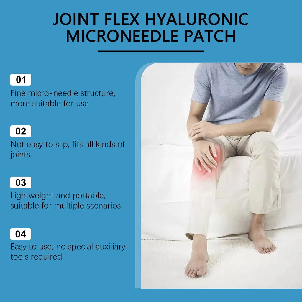 Sealed box of 4 Curcumin Joint Microneedle Patches for external body care