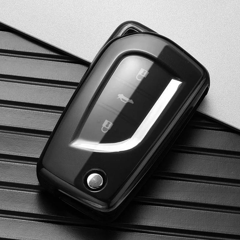 Transparent black key cover for Camry Asia Rongrong Hanlanda car key simple style