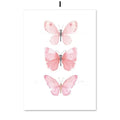 Ballet alphanumeric children's room canvas painting in frameless Nordic style, 13x18cm size