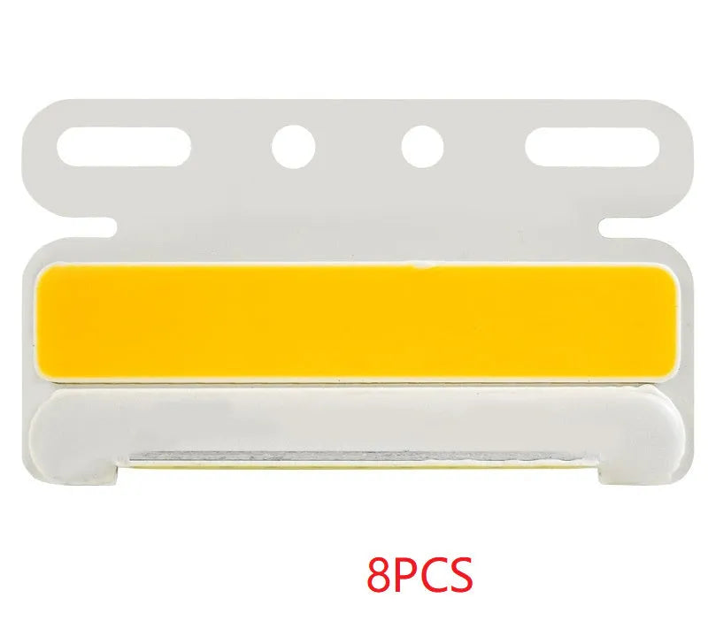 IP68 waterproof COB LED truck side light with aluminium alloy housing, shown in multiple colours.
