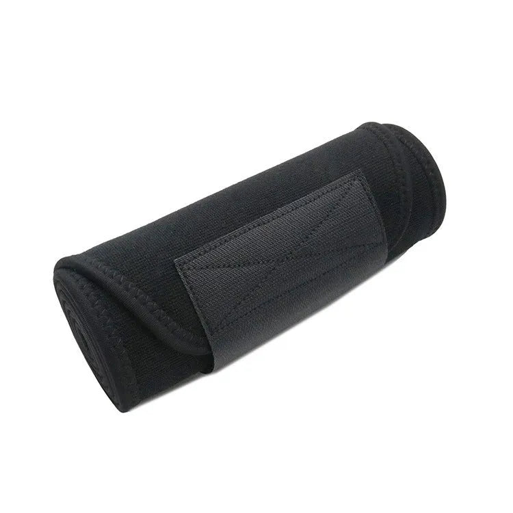 Neoprene hot lumbar support belt for fitness and running sports in black colour