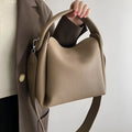 Women's grey corduroy shoulder messenger bag with PU lining, 24x10x17cm, on a plain background