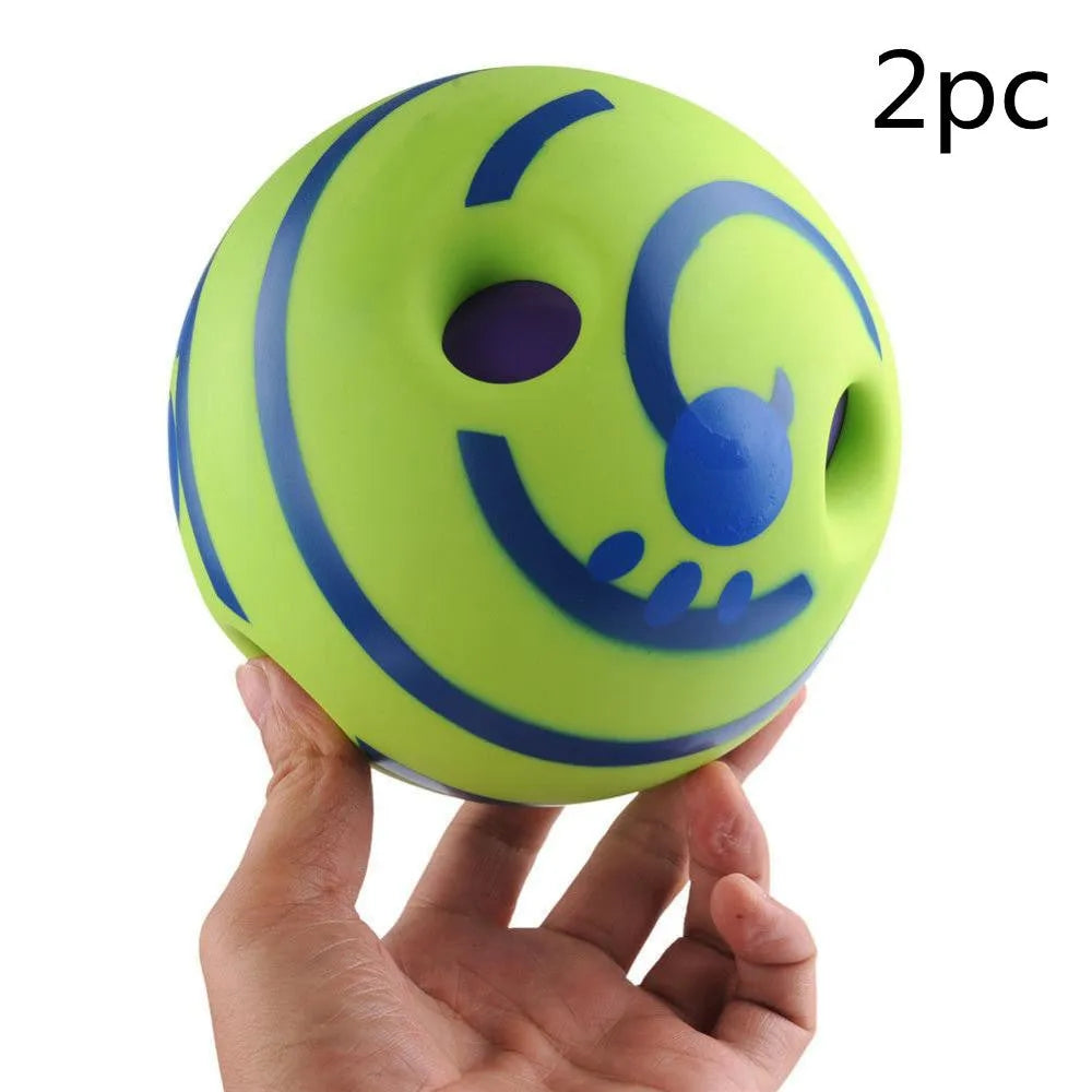 Green vinyl dog training ball 10cm diameter non-toxic bite-resistant pet toy