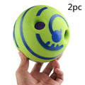 Green vinyl dog training ball 10cm diameter non-toxic bite-resistant pet toy