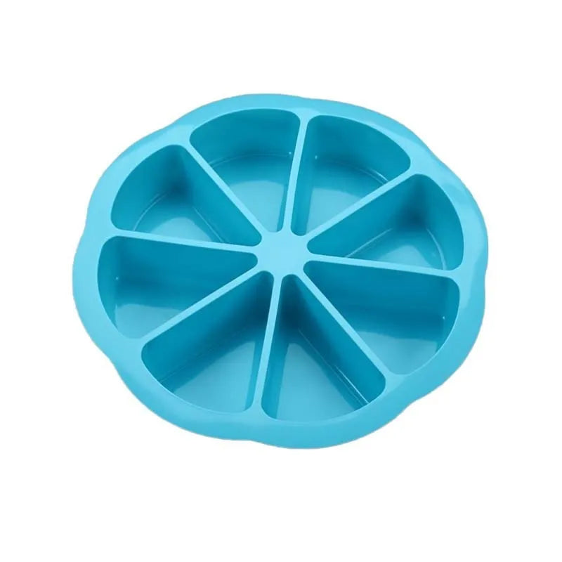 Round silicone cake mold for baking orange cake in modern simplicity style