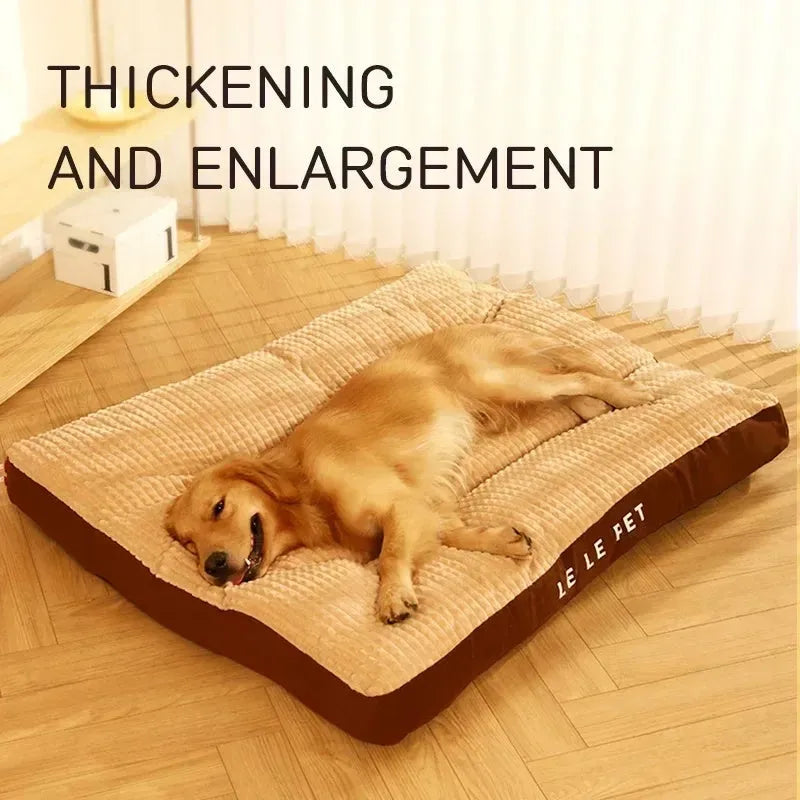 Detachable fleece blanket and cushion dog bed for pets in green colour