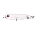 Transparent 9.5cm long ABS plastic blank fishing lure body with a 7mm slot for a fish eye.