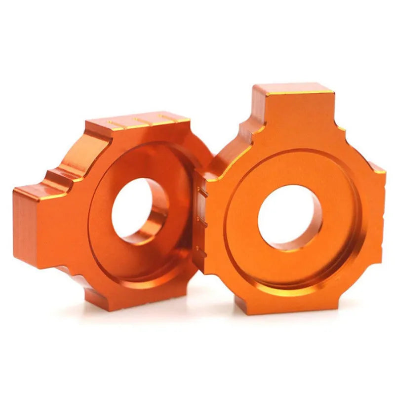 Orange aluminium rear fork regulator screws for KTM DUKE 200 390 990 motorcycles
