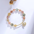 Colourful cartoon animal zodiac crystal shell bracelet for women with electroplated finish