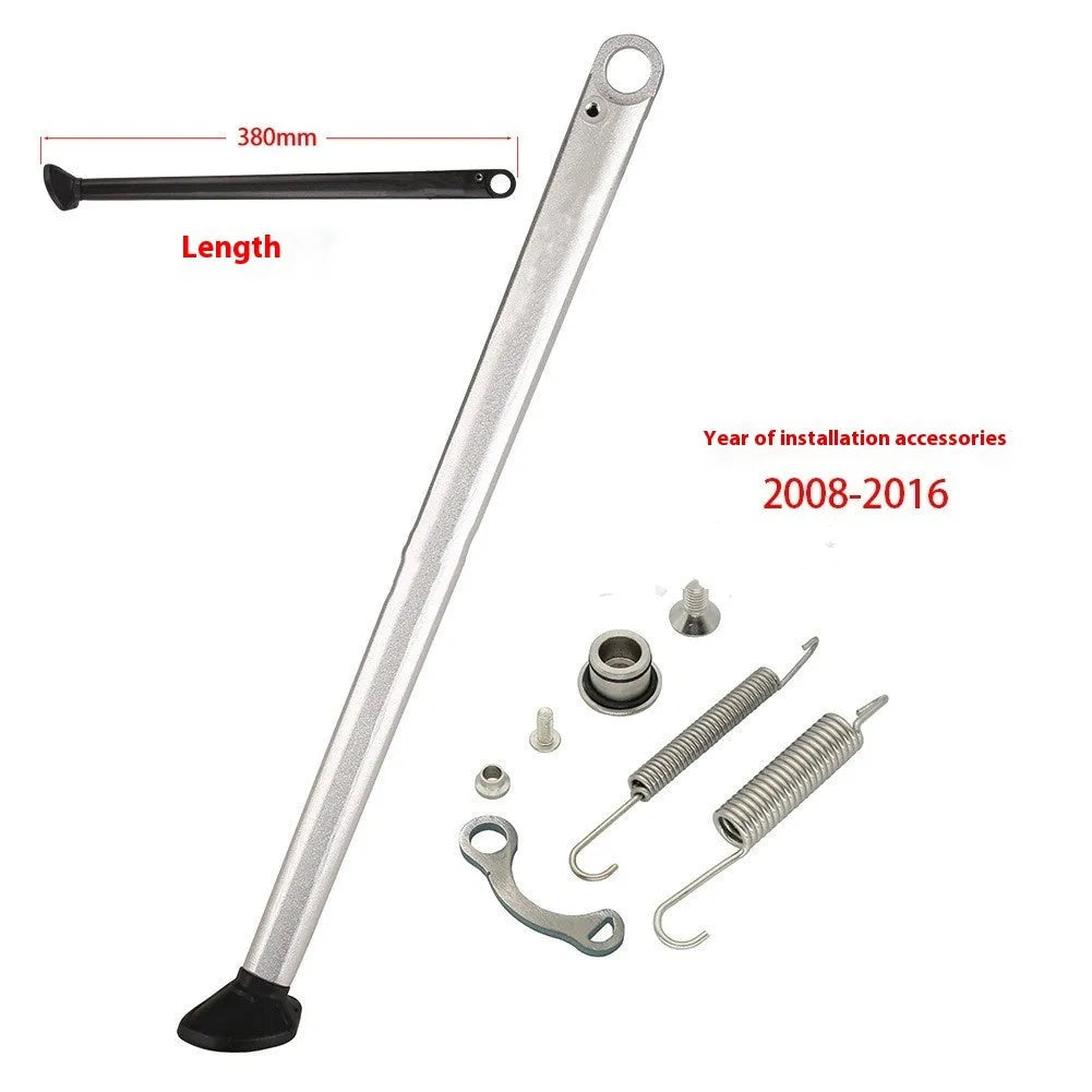 Scrambling motorcycle side stand side support for KTM and HUSQVARNA, 38cm length, black finish