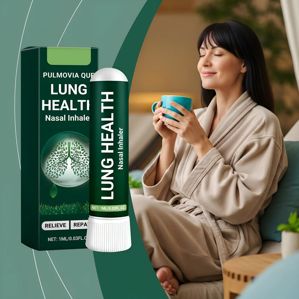 Lung health care inhaler with menthol and aloe leaves, 1ml capacity, single nursing inhaler