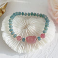 Women's simple ethnic style jade bracelet with Hetian jade gourd bead, peace buckle charm, and fu character pendant