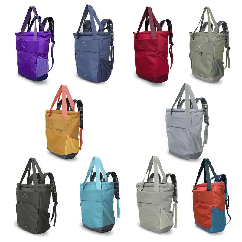 Large 20-litre waterproof backpack in Oxford fabric, shown in army green, suitable for sports and commuting