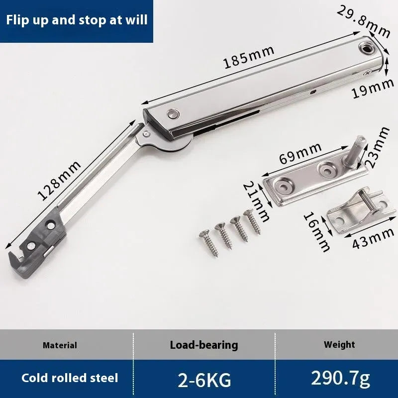 Cold rolled steel tatami cabinet support rod with stainless steel finish