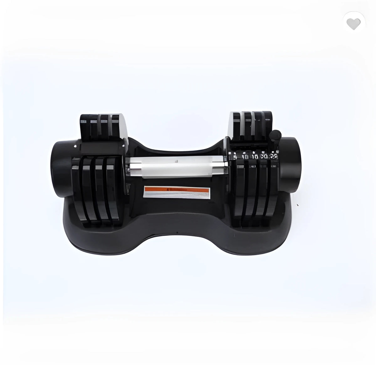 Cast iron adjustable barbell 25 pounds 32 cm black home gym fitness equipment