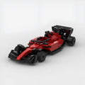 Red Formula F1 mosaic building blocks set with electronic drawing for ages over 14