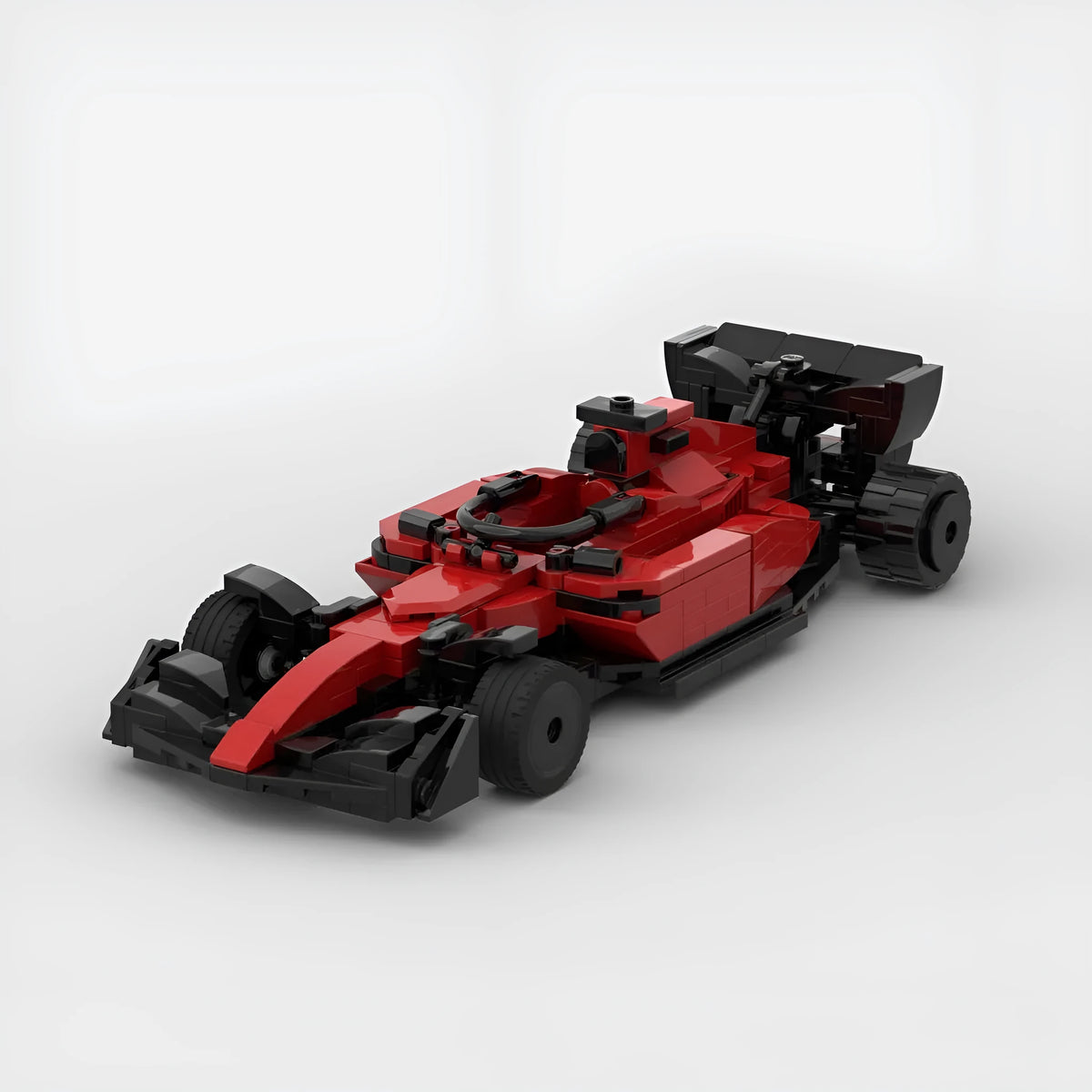 Red Formula F1 mosaic building blocks set with electronic drawing for ages over 14