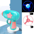 LED flashing flying saucer launcher toy set with colourful discs and gun