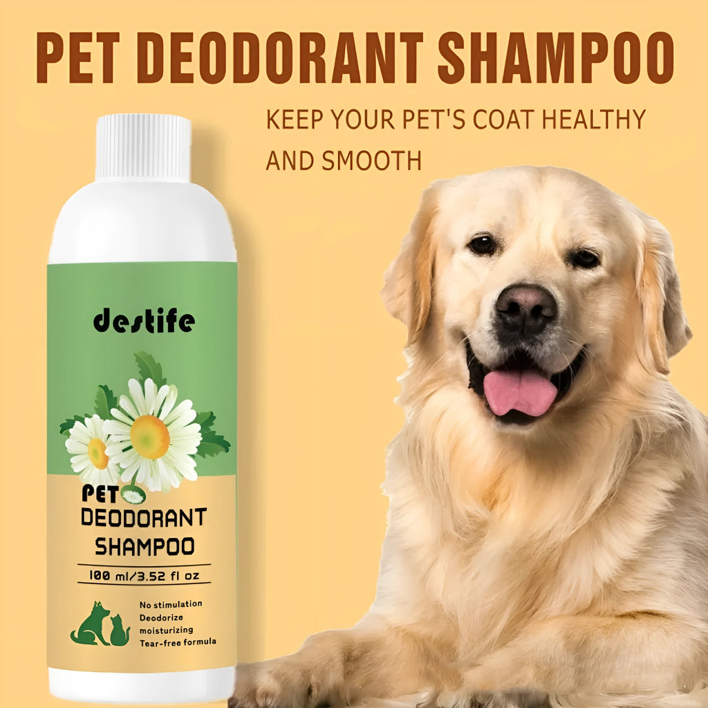 100ml bottle of pet shampoo for dogs and cats with shower gel and conditioner