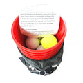 Red plastic beach bucket outdoor game set for beach throwing play