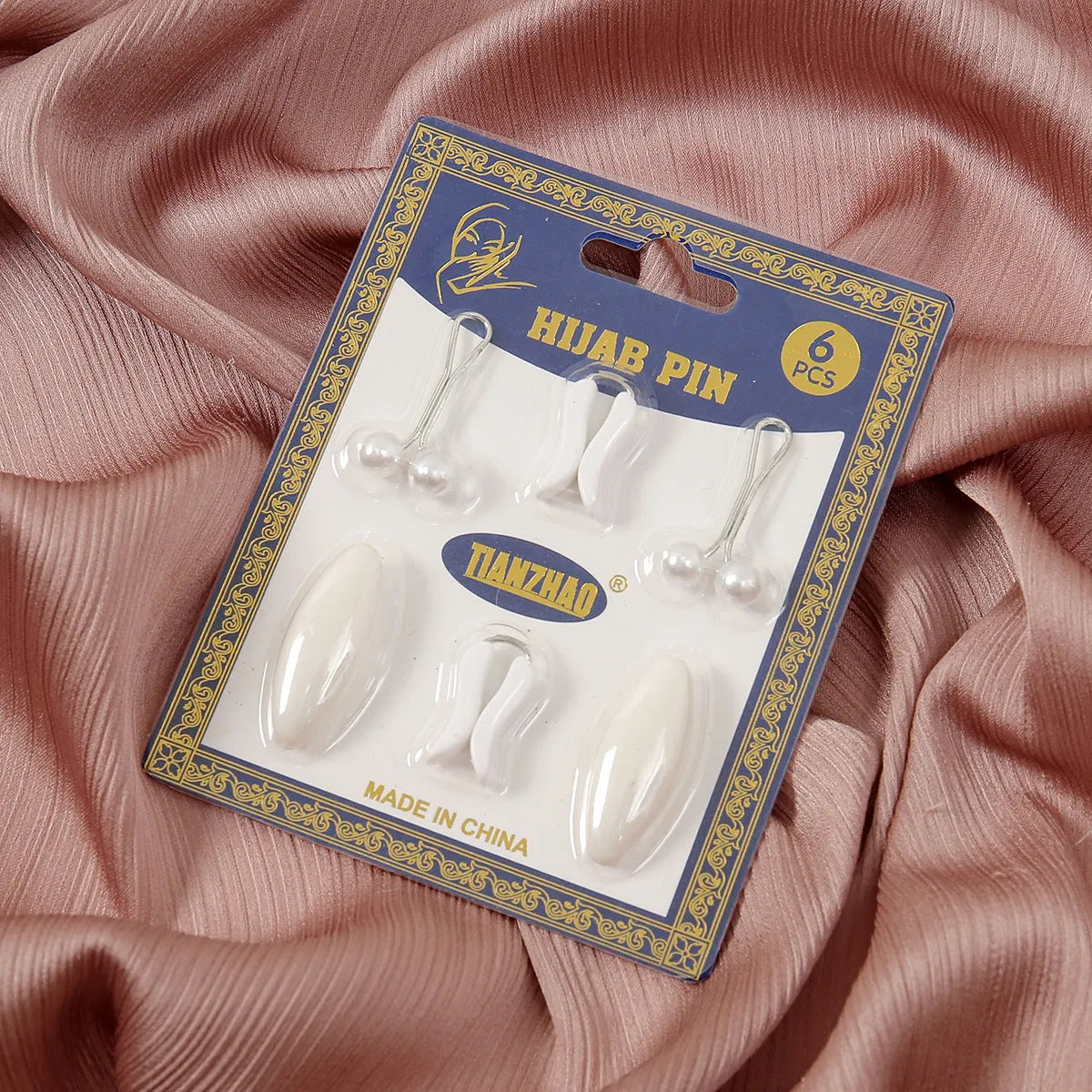 Oval plastic resin-drip scarf clip set in five colours, medium size 3.5x1.7cm