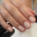 Plastic false nail art set in solid colour MY119 for ladies' cute style manicure.