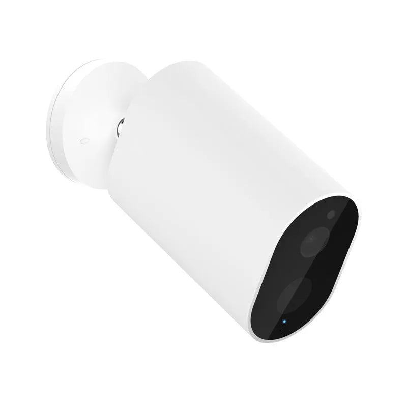 White wireless security camera battery edition with gateway, 140.4 x 47 x 73mm, 5100mAh, waterproof and dustproof