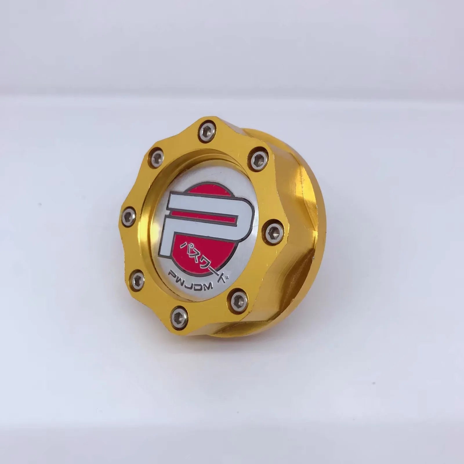 Aluminium alloy fuel tank cap for Honda vehicles in red, blue, gold, or purple