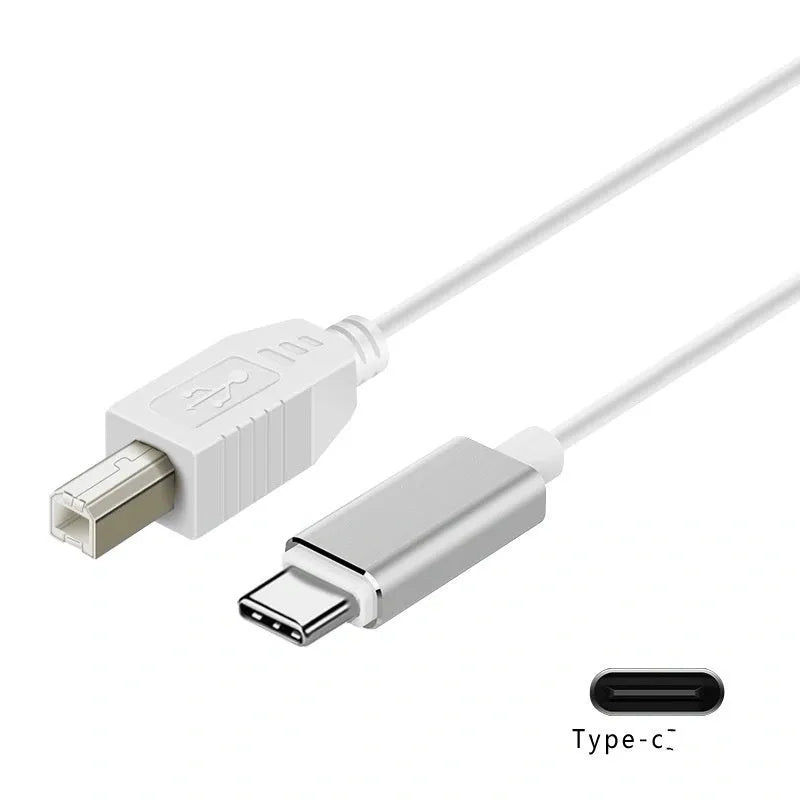 3-in-1 electric piano keyboard data cable with multiple connector interfaces