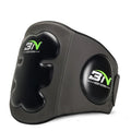 Sanda boxing waist protection target in dark grey or khaki, thickened for impact absorption.