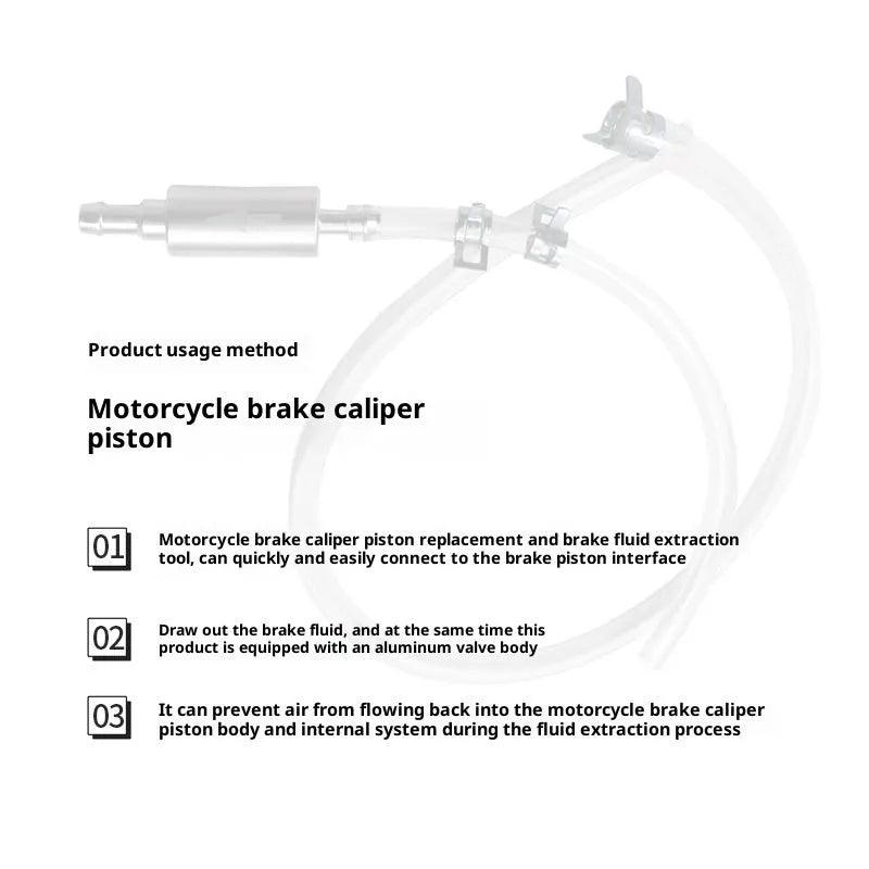 Motorcycle oil filling pipe 5mm aluminium rubber oil suction tool