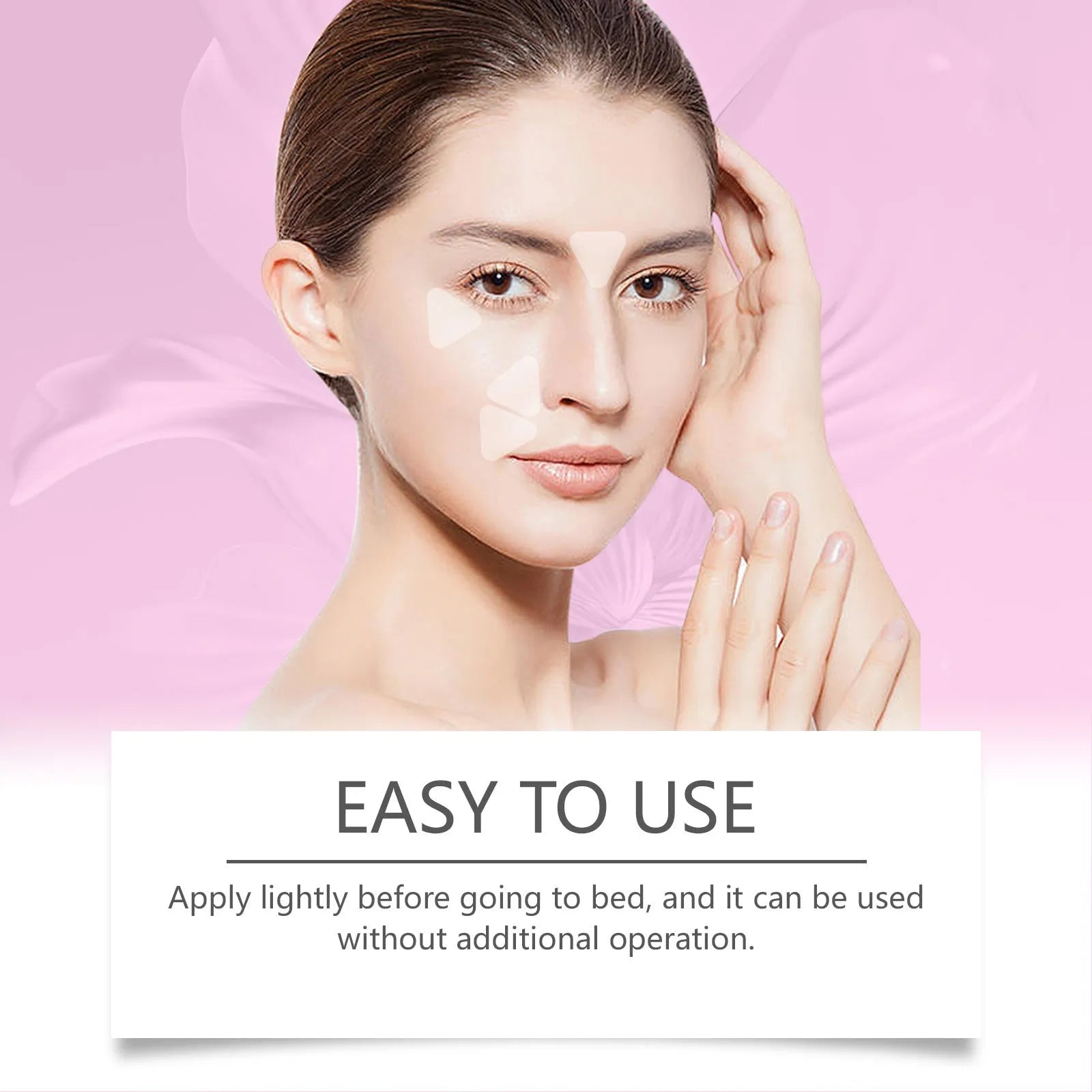 Pack of 144 clear facial nursing patches for skin hydration and fine lines