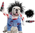 Bloody doll style pet costume dog suit for Halloween Christmas events on small dog