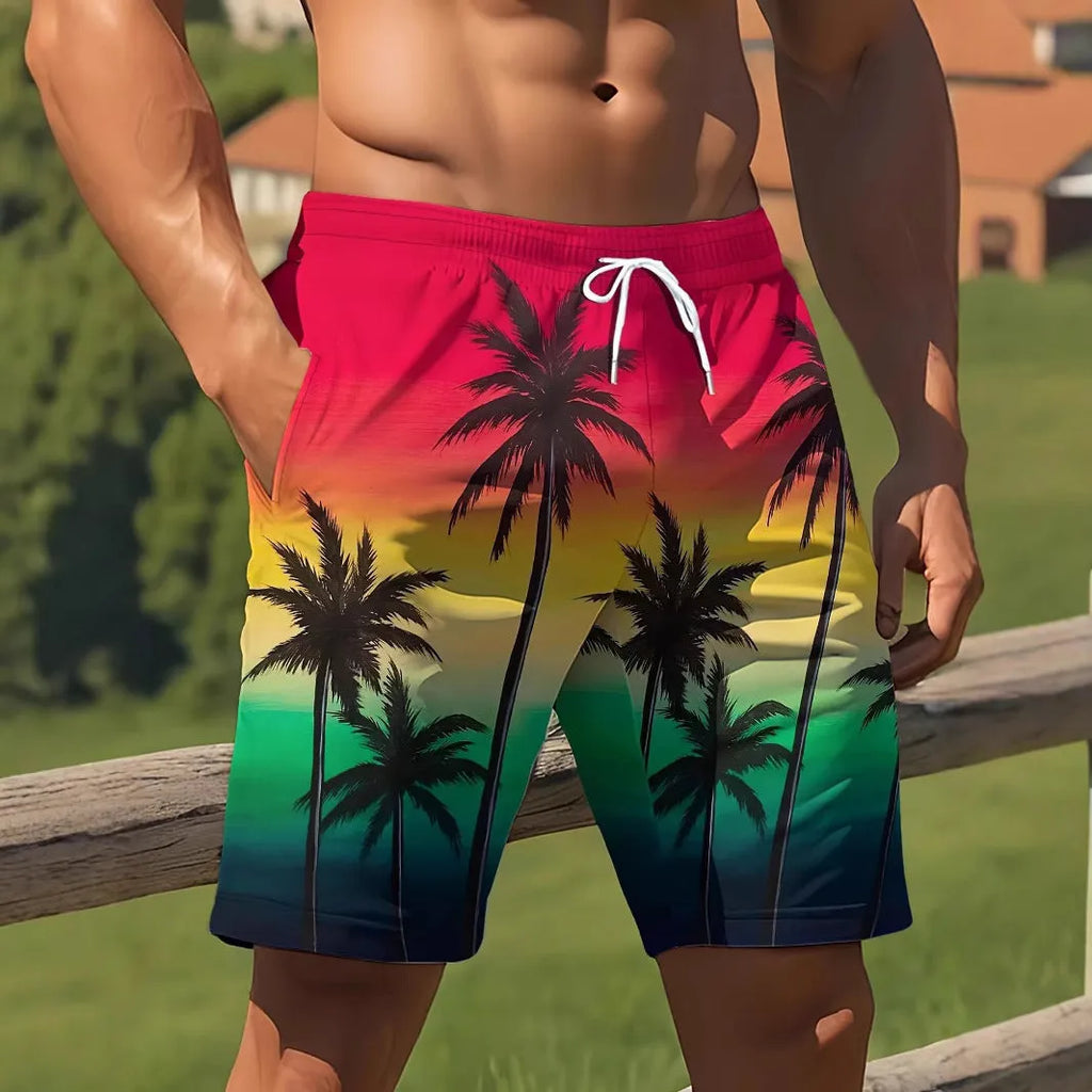 Micro-elastic quick-drying swimming trunks in various colours with size options