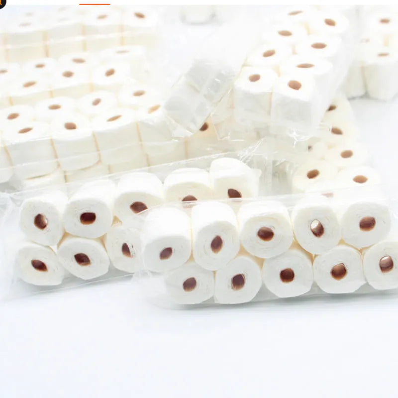 Simulated tissue roll paper model for children's pretend play measuring 30mm x 15mm x 80mm
