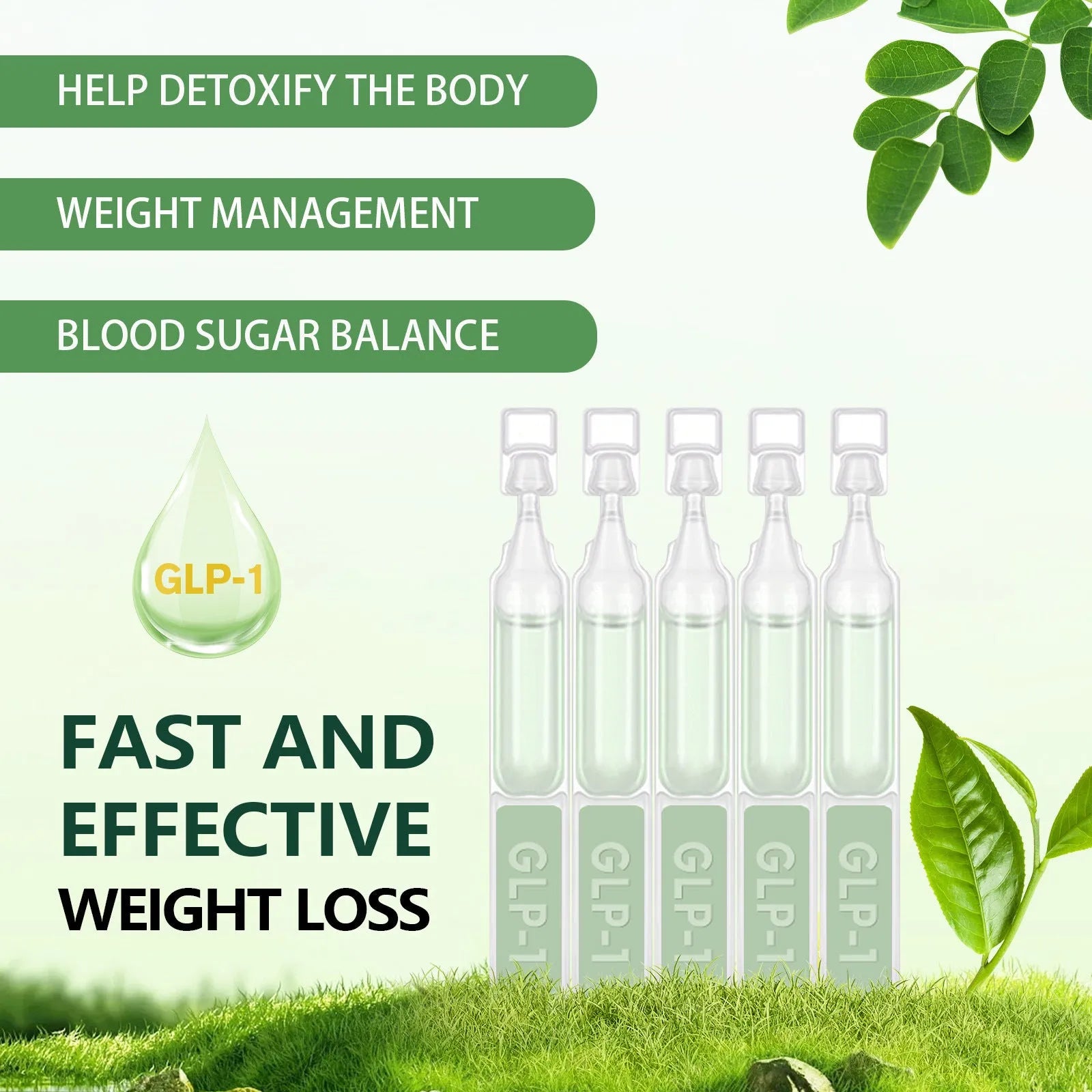 Boxed 5-piece set of 50g abdomen slimming care drops for lifting and firming body shaping