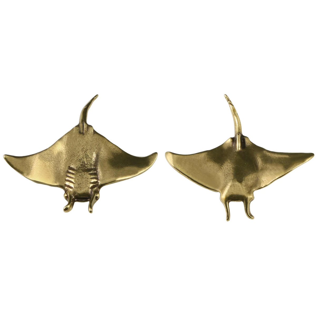 Brass devil fish ornament decoration, single metal fish figurine in picture colour