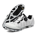 Breathable cycling shoes for men and women, PU upper, nylon outsole, elastic band closure, black colour