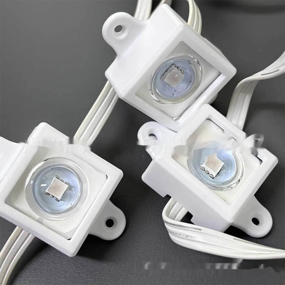 Small white plastic LED light protective lampshade with dimensions 1.7cm by 6cm.