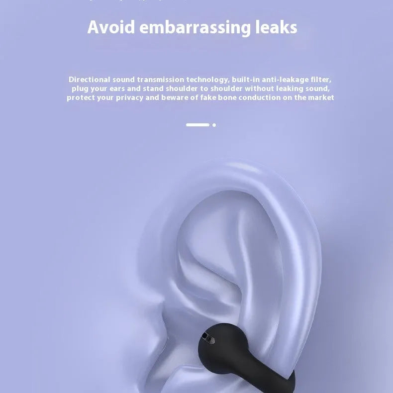 G3 wireless Bluetooth headset with transparent cabin design, clip-on style, noise reduction, in black colour