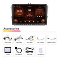 Android 13 7 inch car stereo head unit with touchscreen for Volkswagen dashboard