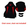 Polyester chair cover set for home computer chair measures 80x88cm oval shape includes backrest seat and armrest covers