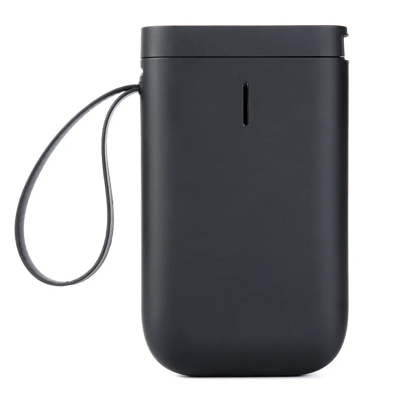 D11 Bluetooth thermal label printer with compact design showing dimensions and included accessories
