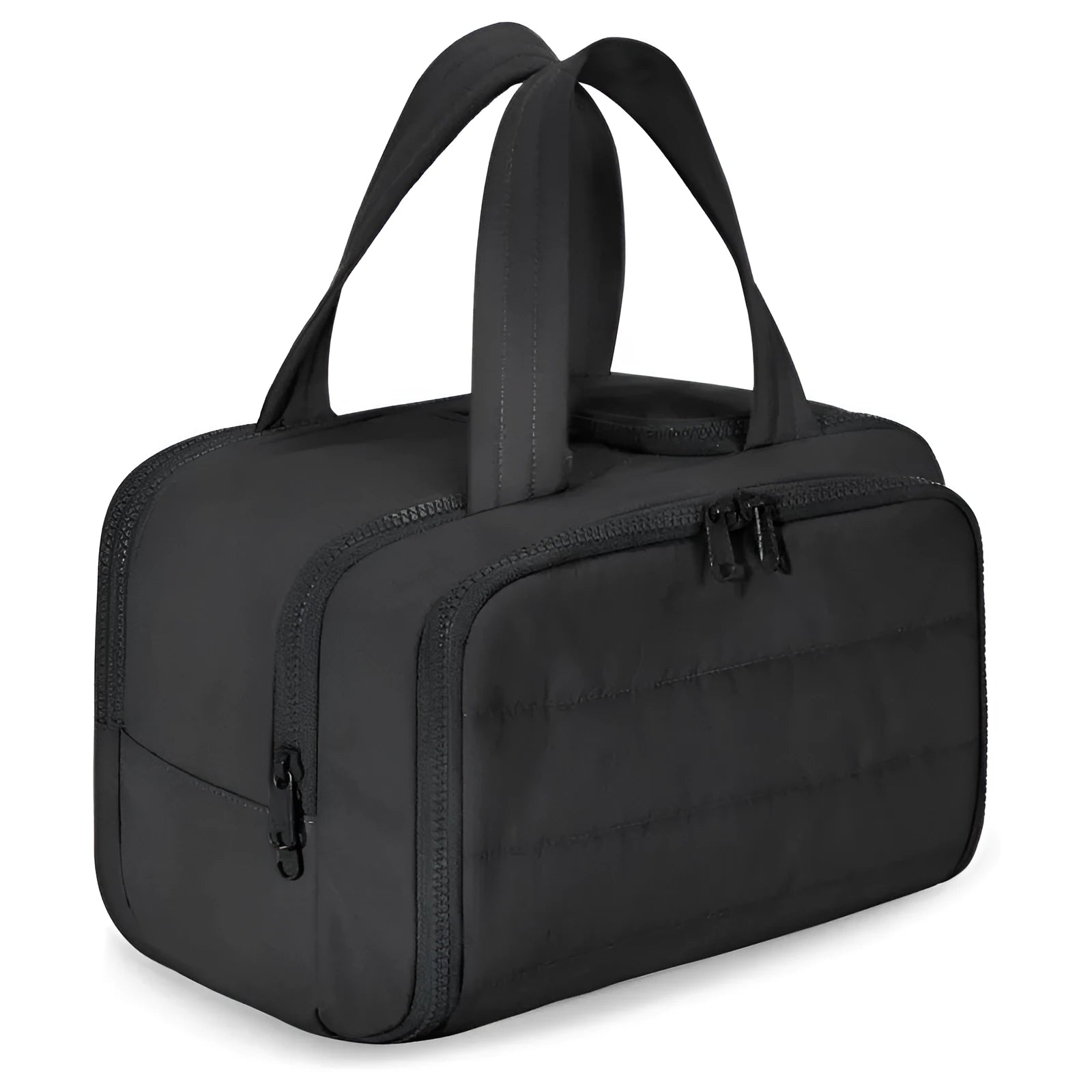 Large lightweight travel toiletry bag in a choice of colours with wide-open top.