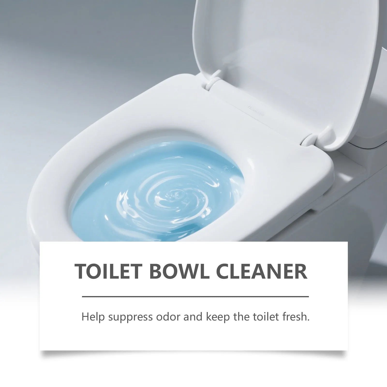 Toilet cleaning powder pack showing four individual 30g sachets for descaling and stain removal.