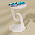 Creative smart wireless phone charger suspension lamp, white, 160x230mm, with USB power cable