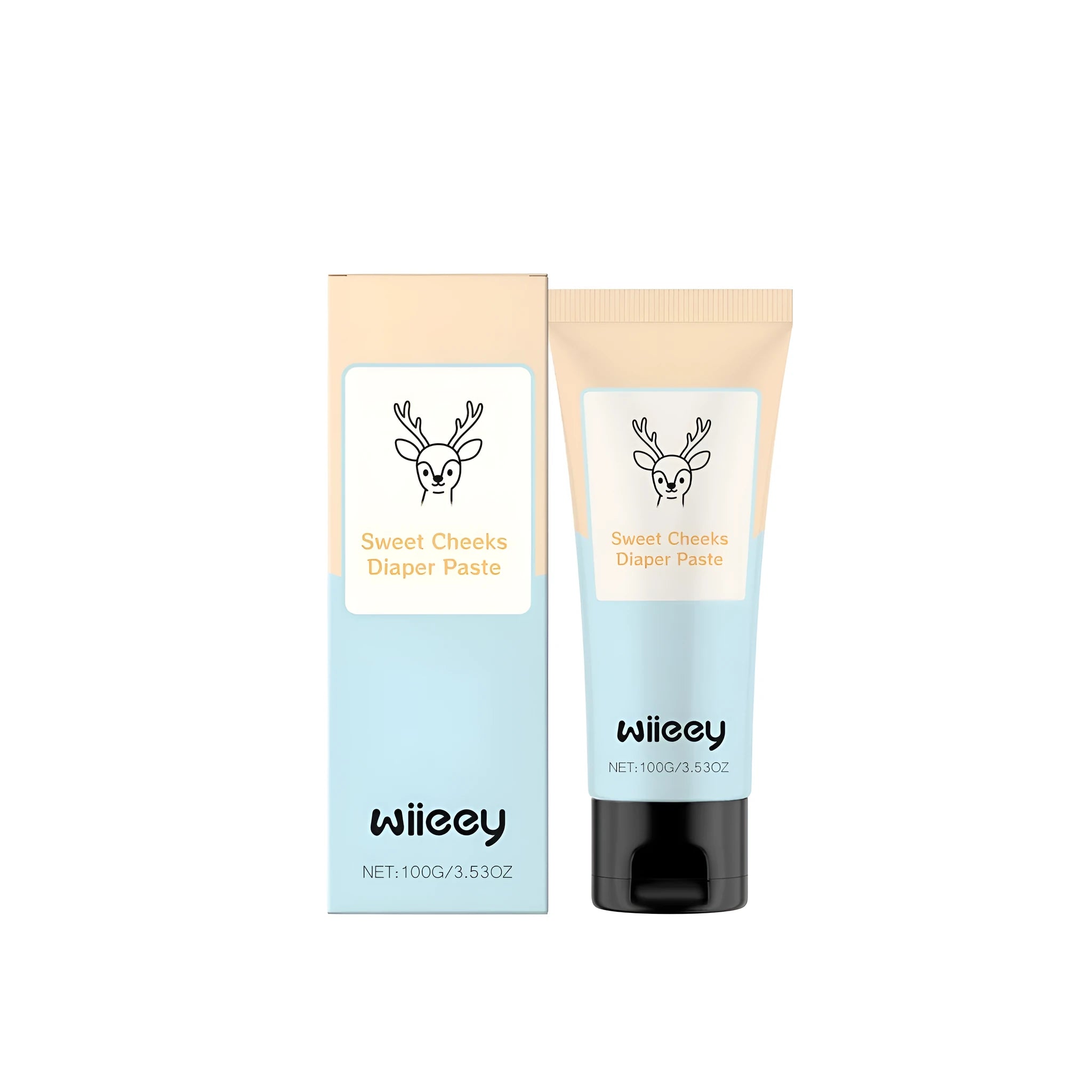 100g tube of Sweet Cheeks diaper paste with lactobacillus ferment for baby skincare.