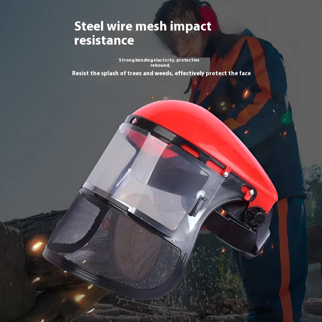 Transparent PVC anti-splash anti-impact face mask with head strap, 1.8mm thick, size 20