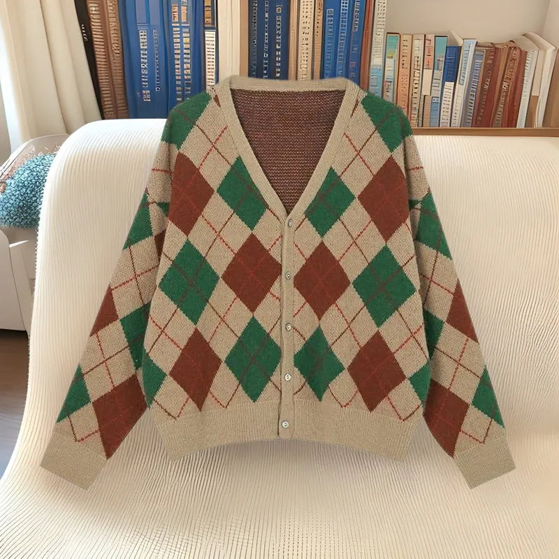 Japanese Korean casual cardigan in macaron colours - pink, green, black, khaki acrylic knit coat